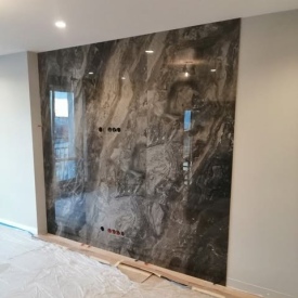 Облицевка широкоформатным керамогранитом