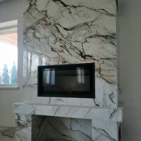 Керамогранит глянец, испанский, размер 3 метра х 1,5 метра, после